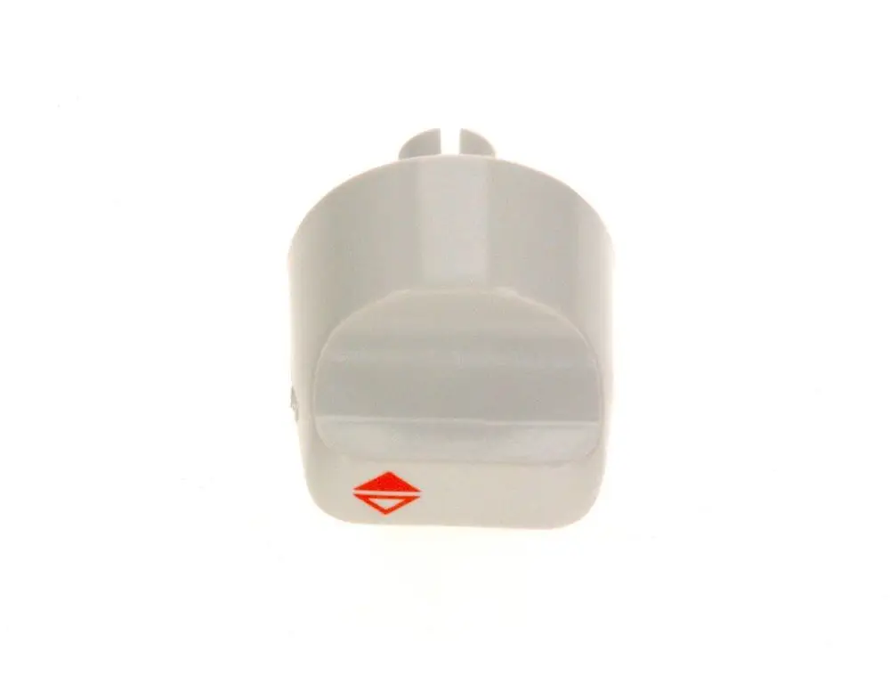 Bosch Griff in neutraler Farbe mit einer flachen Oberseite und einem roten Symbol auf der Seite, geeignet für verschiedene Anwendungen.